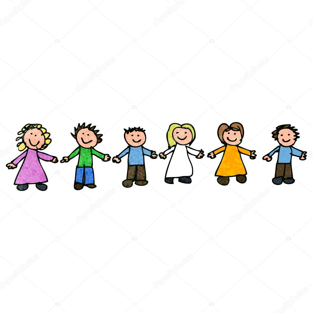 Child's drawing of friends together Stock Vector Image by ©lineartestpilot #28980691 Child's drawing of friends together Stock Vector Image by ©lineartestpilot #28980691