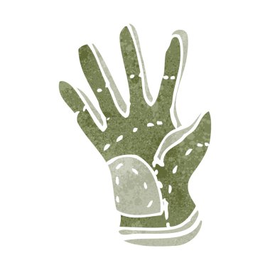 Retro karikatür Bahçe eldiveni