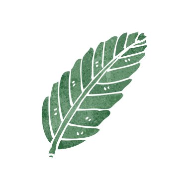 Retro karikatür yaprak