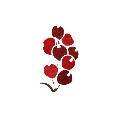 Retro karikatür çilek