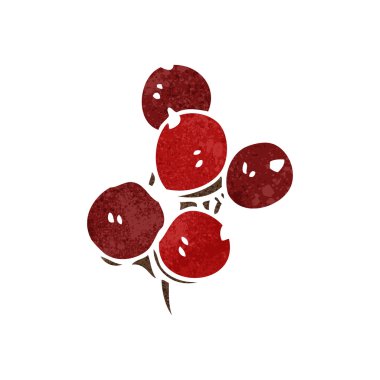 Retro karikatür çilek