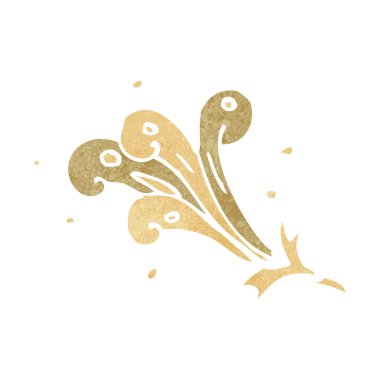 Retro karikatür splash öğesi