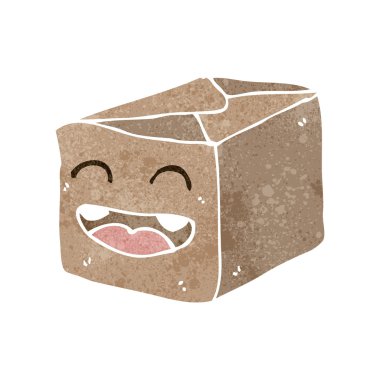 Retro çizgi film kutusu