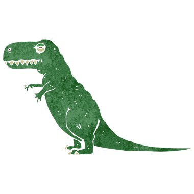 Retro karikatür dinozor