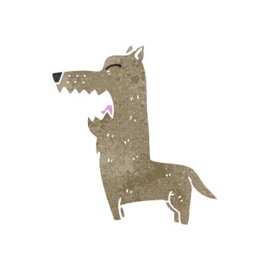 Retro karikatür köpek