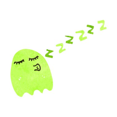 Retro çizgi film hayaleti.