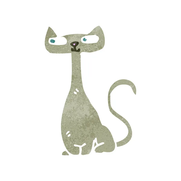 Retro tecknad katt — Stock vektor