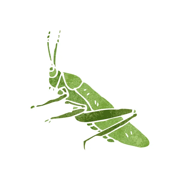 Retro cartoon grasshopper — Stock Vector