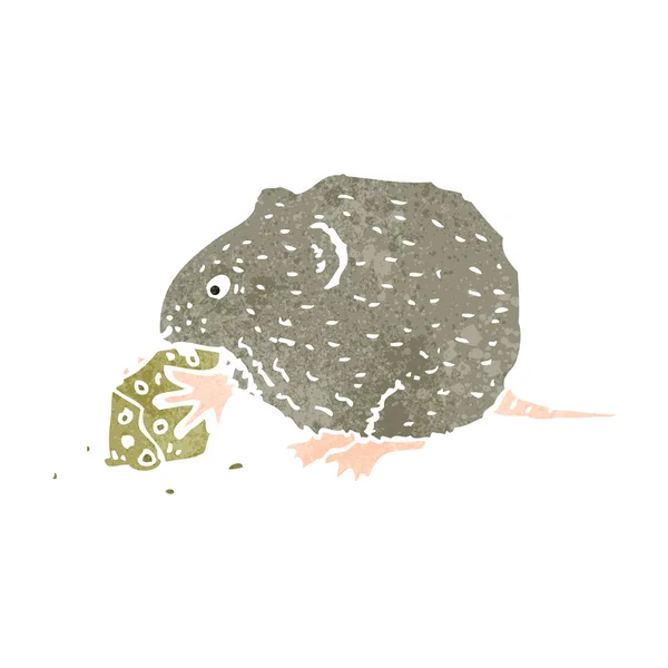 Ποντίκι ρετρό καρτούν μισό ψηφιολέξης ποντίκι — Διανυσματικό Αρχείο