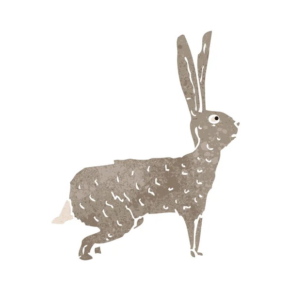 Retro cartoon hare — Stock Vector