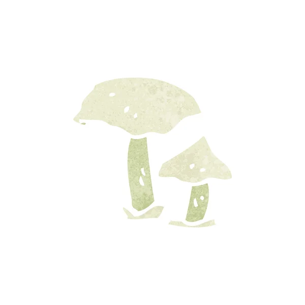 Retro cartoon mushrooms — Stock Vector