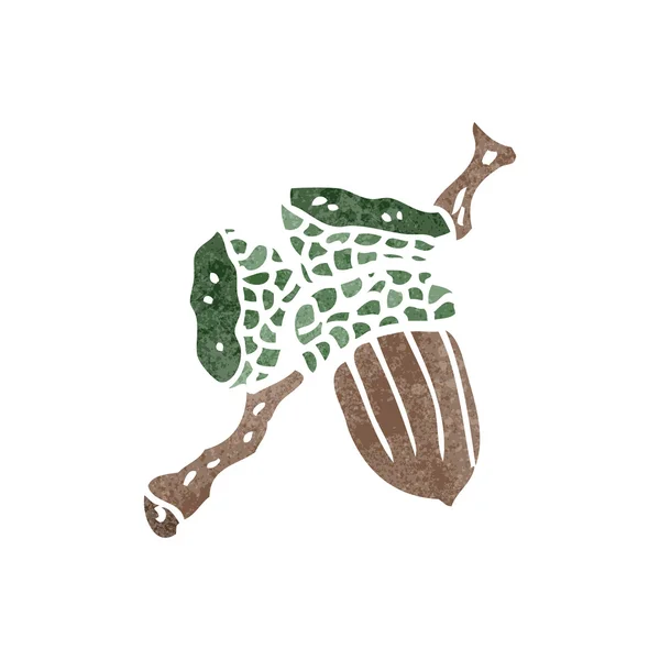 Retro tecknade ekollon — Stock vektor