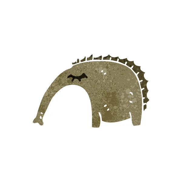 Retro cartoon anteater — Stock Vector