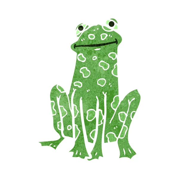 Retro sarjakuva sammakko — vektorikuva