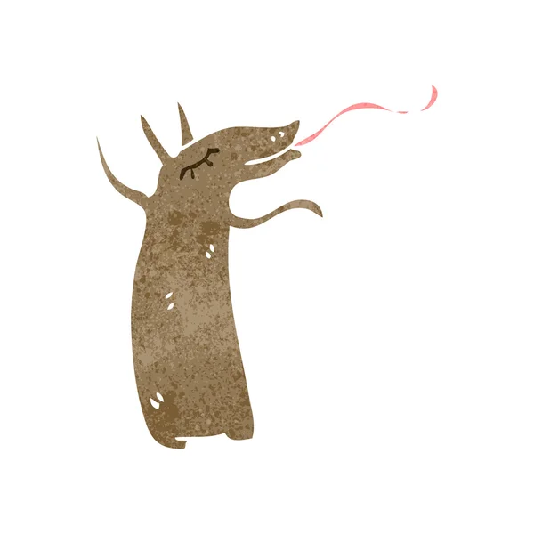 Retro dessin animé aardvark — Image vectorielle