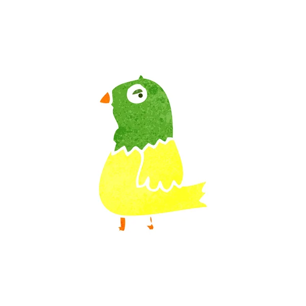 Retro cartoon parrot — Stockvector