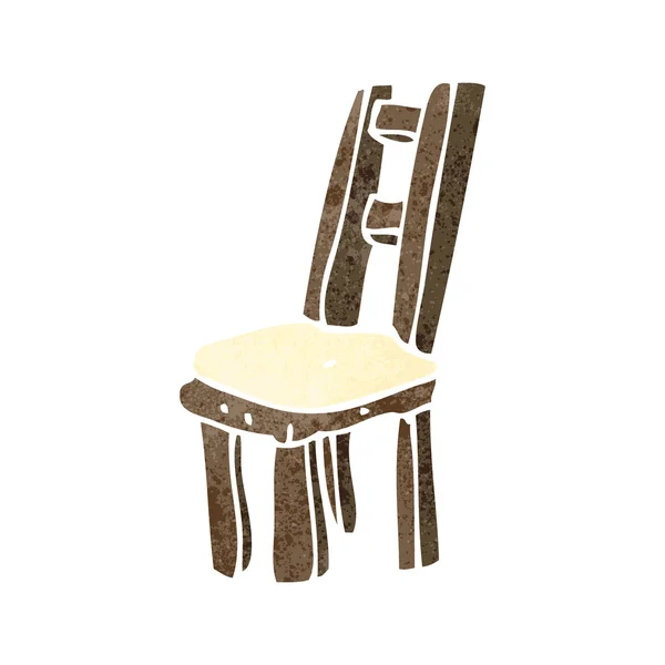Chaise de dessin animé rétro — Image vectorielle