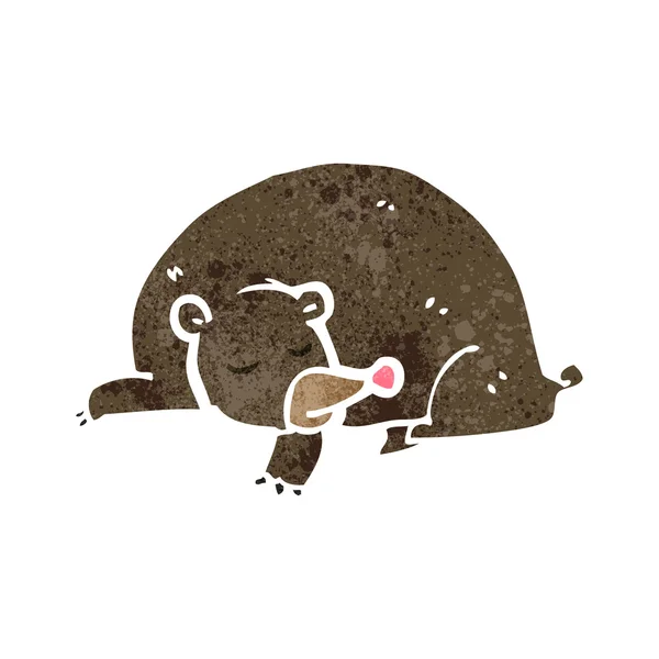 Ретро-мультфільм ведмідь — стоковий вектор