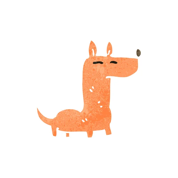 Retro cartone animato cagnolino — Vettoriale Stock