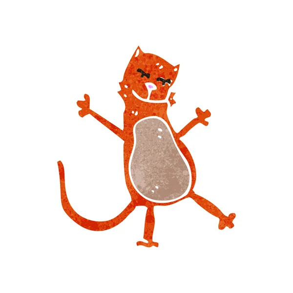 Ретро-мультяшный кот — стоковый вектор