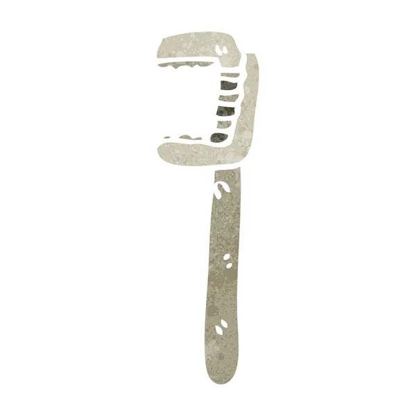 Cartoon adjustable wrench — Stock Vector