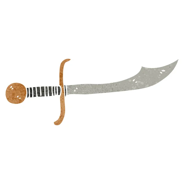 Karikatür Eğri kılıç — Stok Vektör