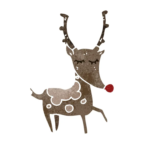 Cartoon chirstmas reindeer — Stock Vector