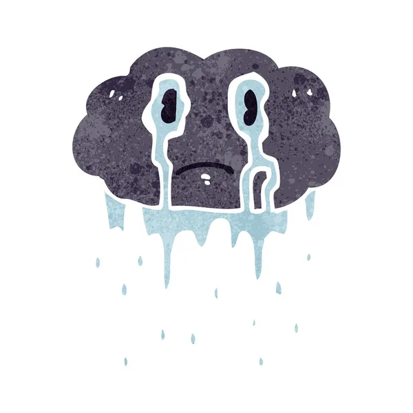 Nube de lluvia de dibujos animados — Vector de stock