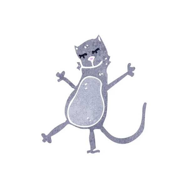Dessin animé chat drôle — Image vectorielle