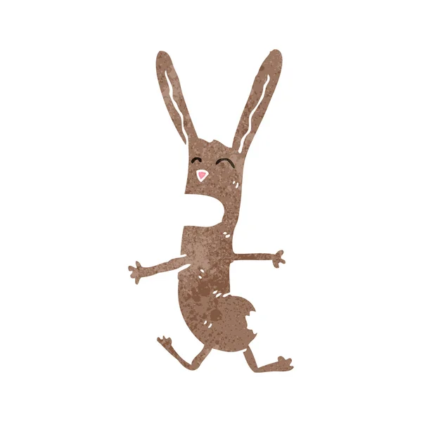 Dessin animé lapin fou — Image vectorielle
