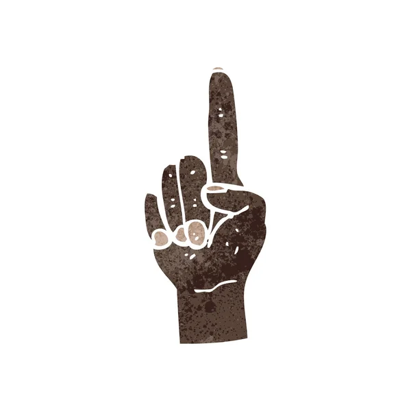 Caricature pointant du doigt — Image vectorielle