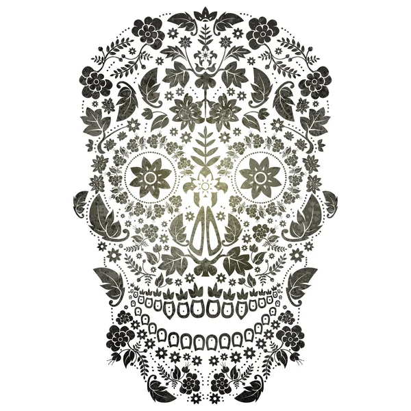 Day of the dead skull — Stock Vector