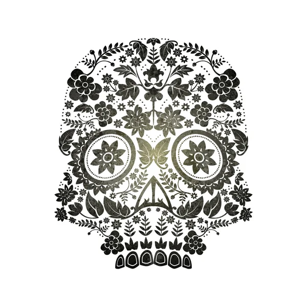 Day of the dead skull — Stock Vector