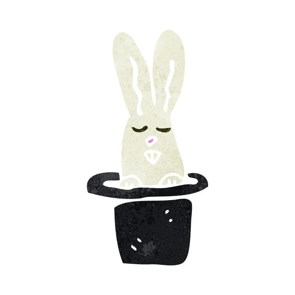 Tecknad kanin i hatt — Stock vektor