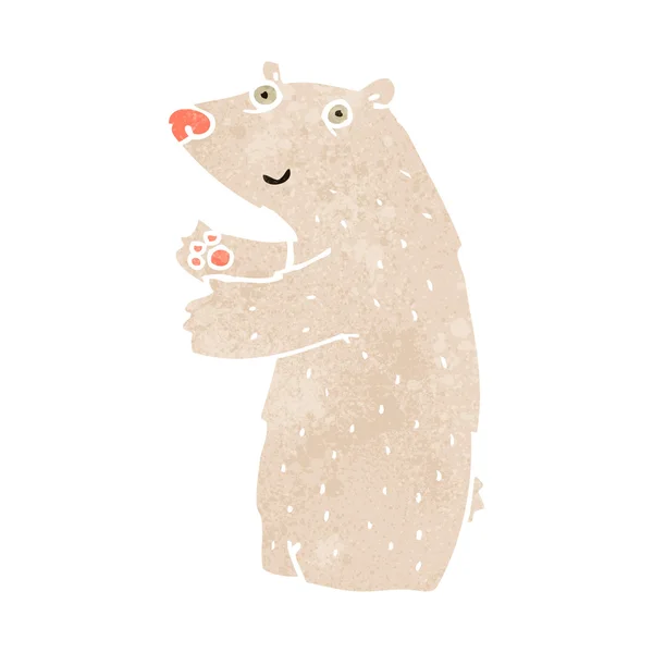 Retro karikatür kutup ayısı — Stok Vektör