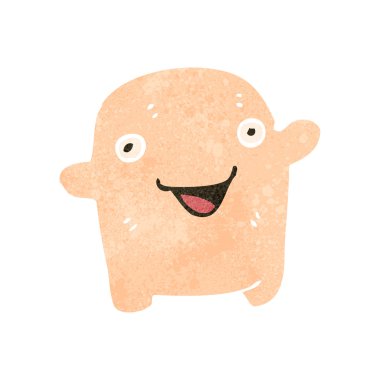 Retro karikatür komik bebek