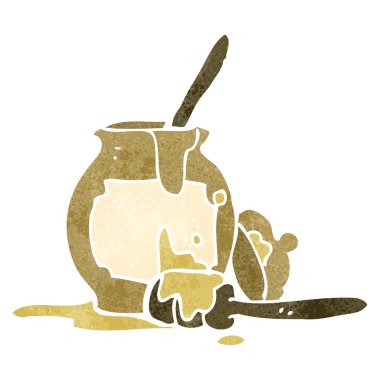 Retro karikatür Bal Çömleği