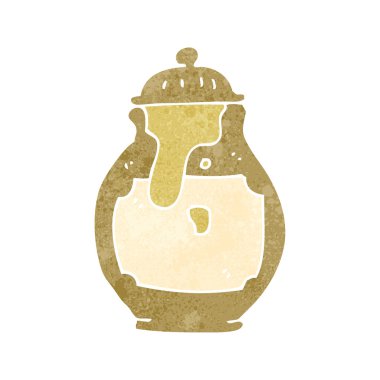 Retro karikatür Bal Çömleği