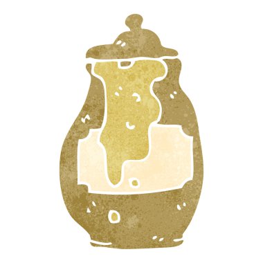 Retro karikatür Bal Çömleği