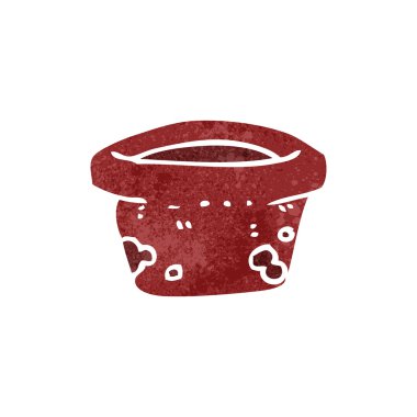 Retro karikatür saksı