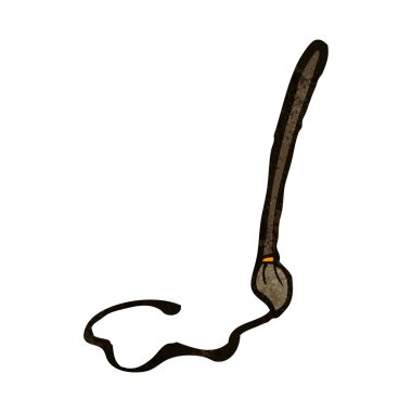 Retro karikatür Kaligrafi fırçası