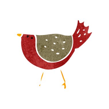 Retro karikatür robin