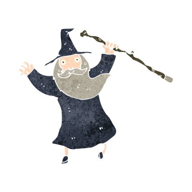 Retro çizgi film Sihirbazı