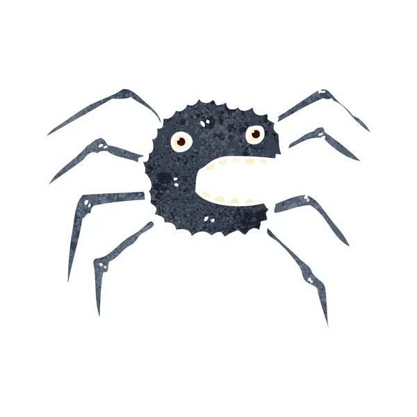 Araignée de dessin animé rétro — Image vectorielle