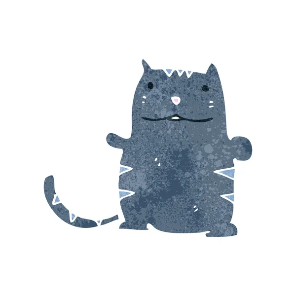 Retro tecknad katt — Stock vektor