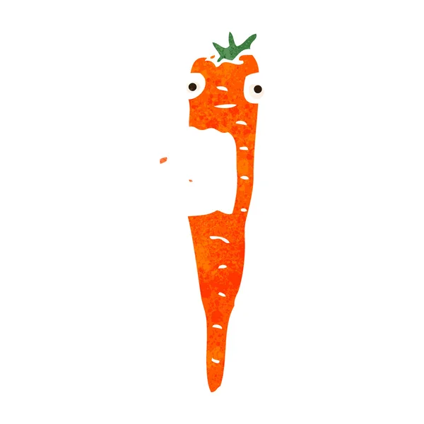 Ретро-мультяшная морковка — стоковый вектор