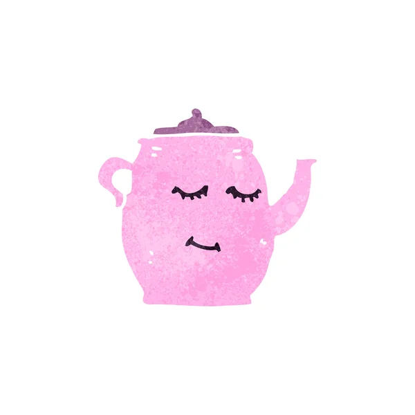Ретро-мультфільм чайник — стоковий вектор