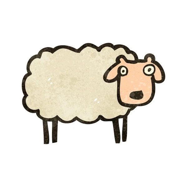 Retro cartoon sheep — Stock Vector