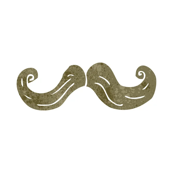 Moustache de dessin animé rétro — Image vectorielle