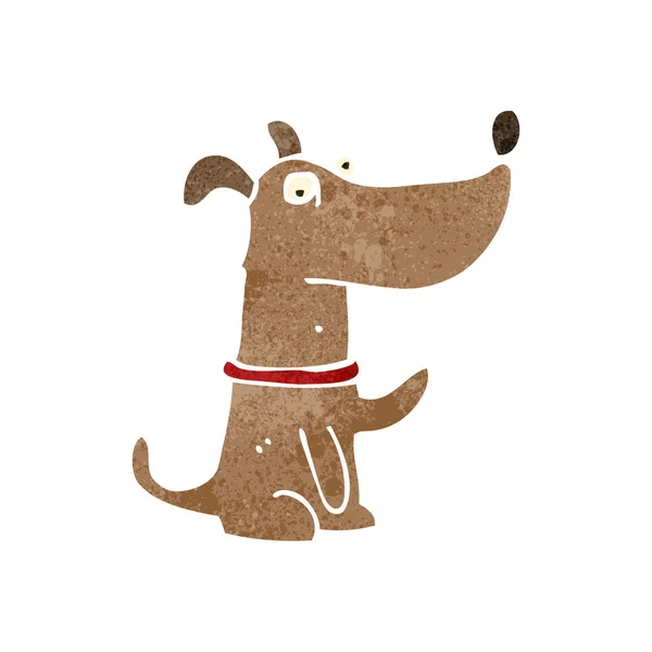 Ретро мультфільм маленька собака — стоковий вектор